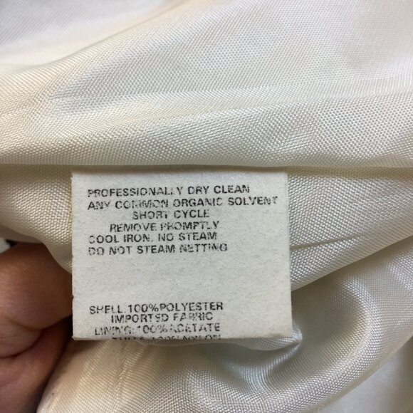 Vintage Jessica McClintock Gunne Sax Strapless Dress Size 7/8 Womans Ivory Satin - Picture 12 of 16